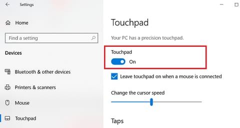 Lenovo Touchpad Not Working