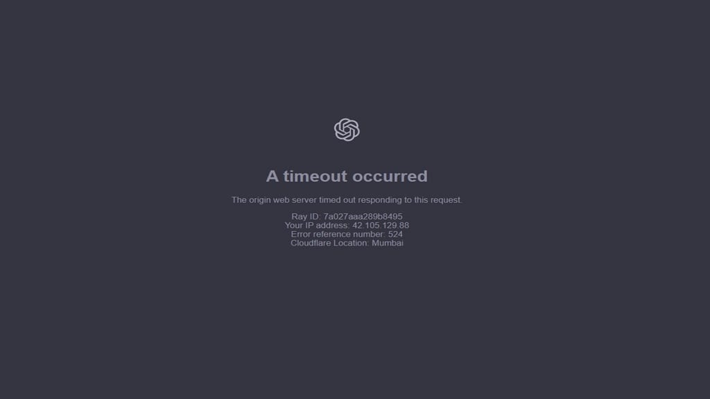 chat GPT not working