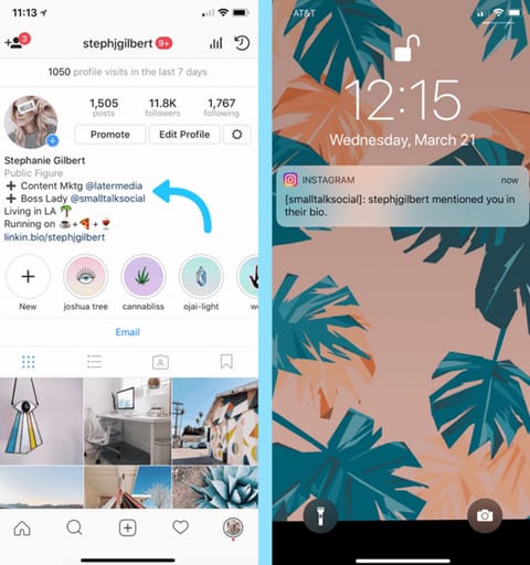 How to use Instagram bio live links?