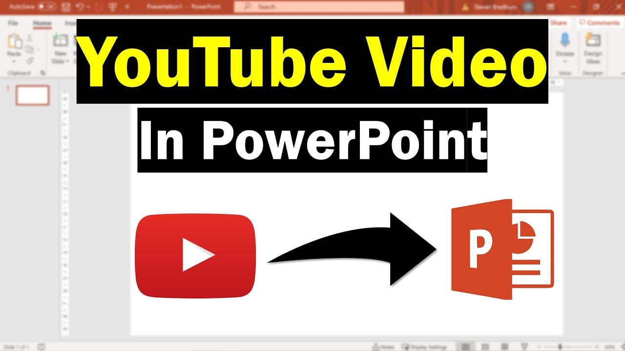 How to Embed YouTube Video in PowerPoint 1