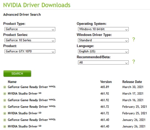 How to Roll Back Nvidia Drivers