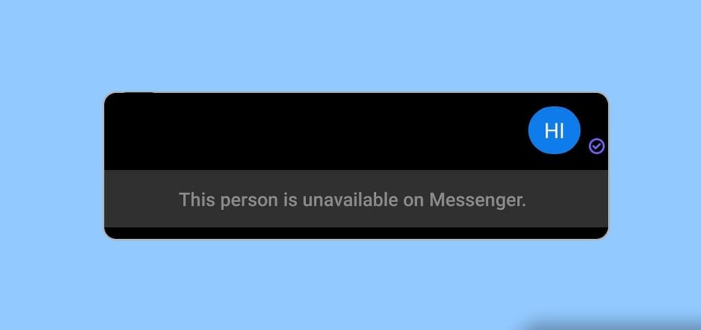 this person is unavailable on messenger