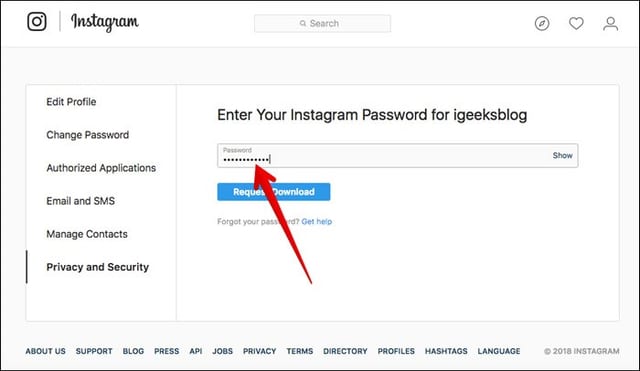How to View and Download your Instagram Account Data