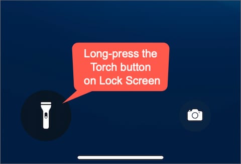 how to turn off flashlight on iphone