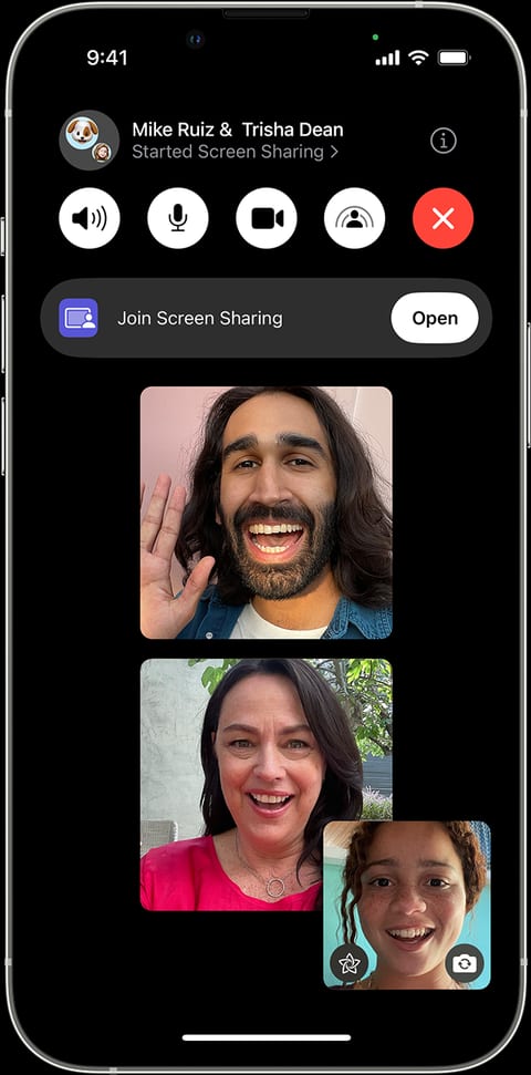 how to share screen on facetime