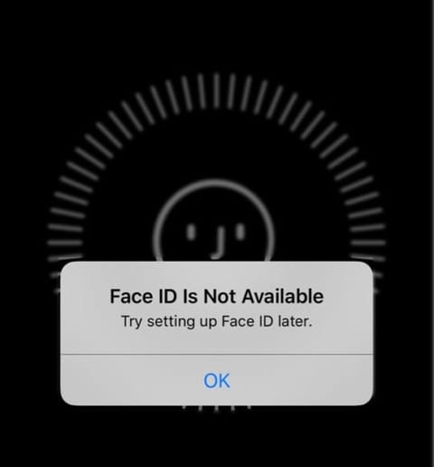 face id not working