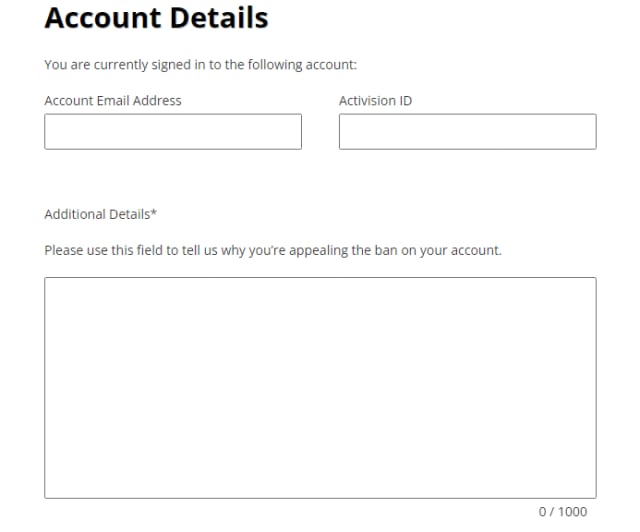 activision ban appeal