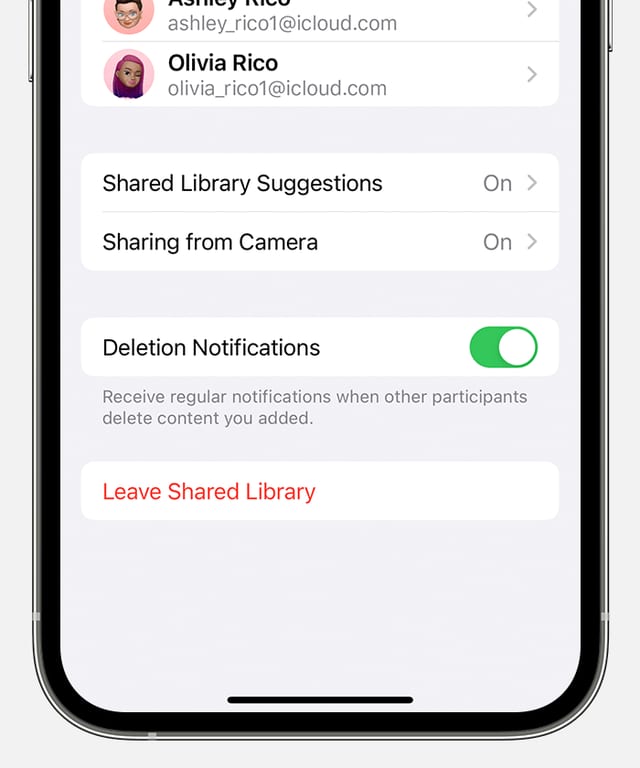 how to accept shared album invite
