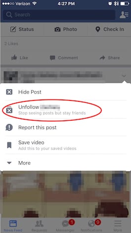 how can you see if someone is not following you on facebook