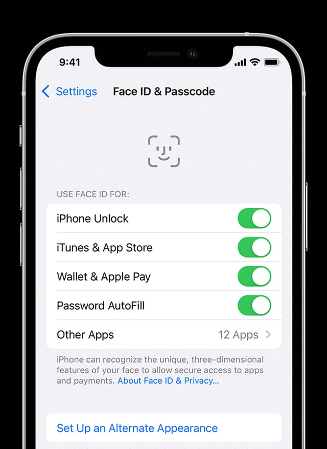 face id not working
