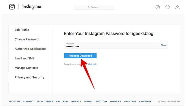 How to View and Download your Instagram Account Data