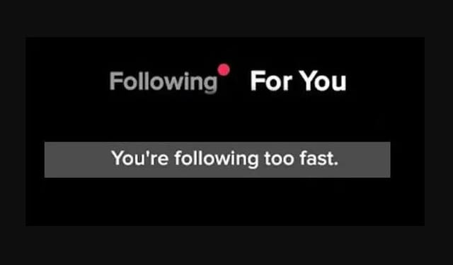 why won't tiktok let me follow people