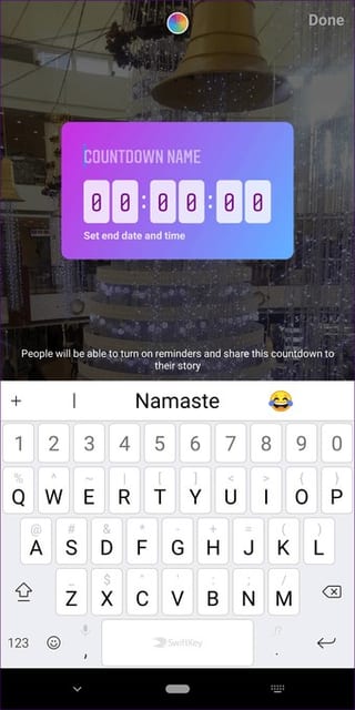 New Countdown sticker for Instagram Stories
