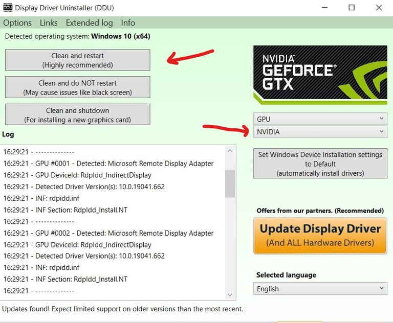 How to Roll Back Nvidia Drivers