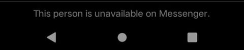 this person is unavailable on messenger