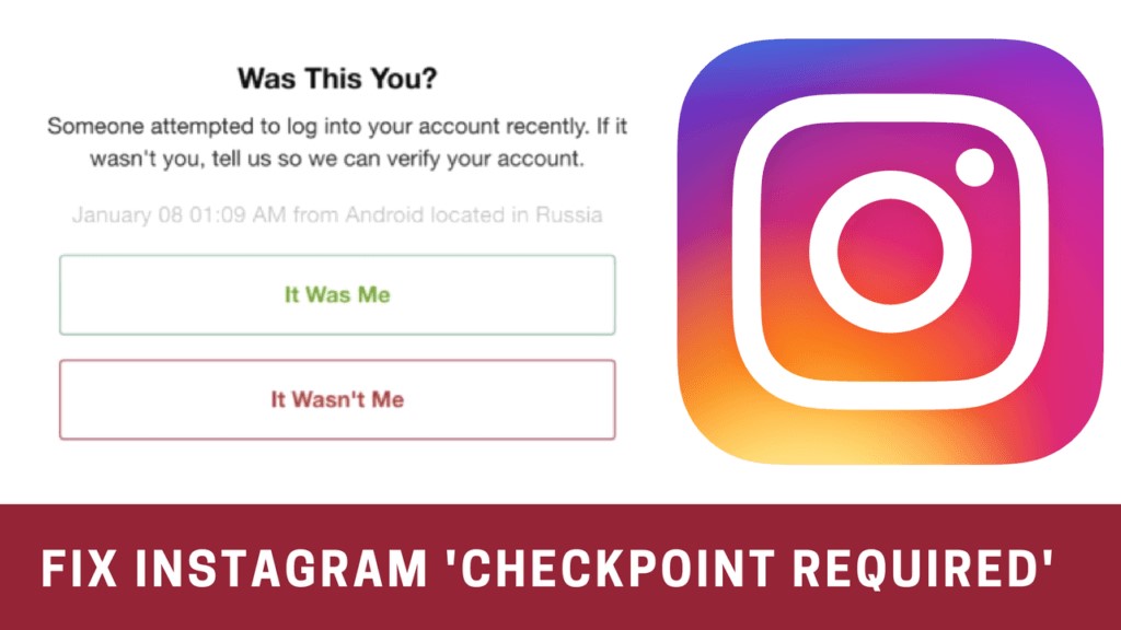 instagram checkpoint required error