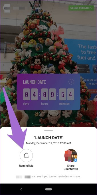 New Countdown sticker for Instagram Stories