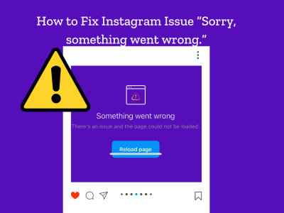 something went wrong instagram