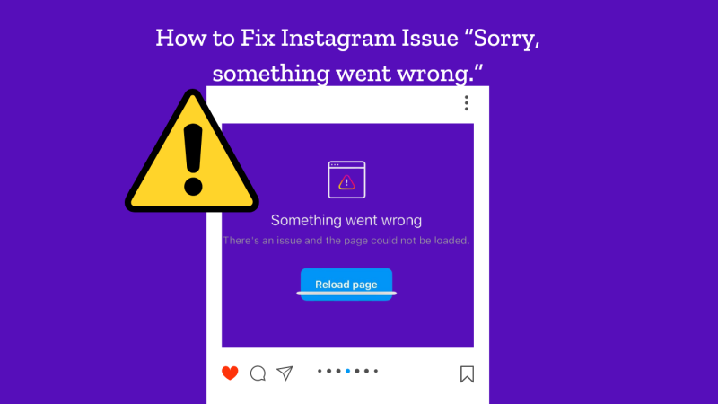 something went wrong instagram