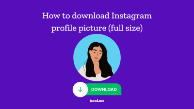 How to download Instagram profile picture full size