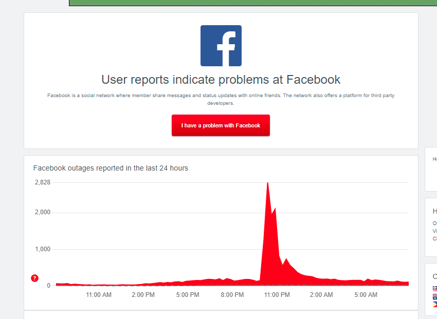 facebook down