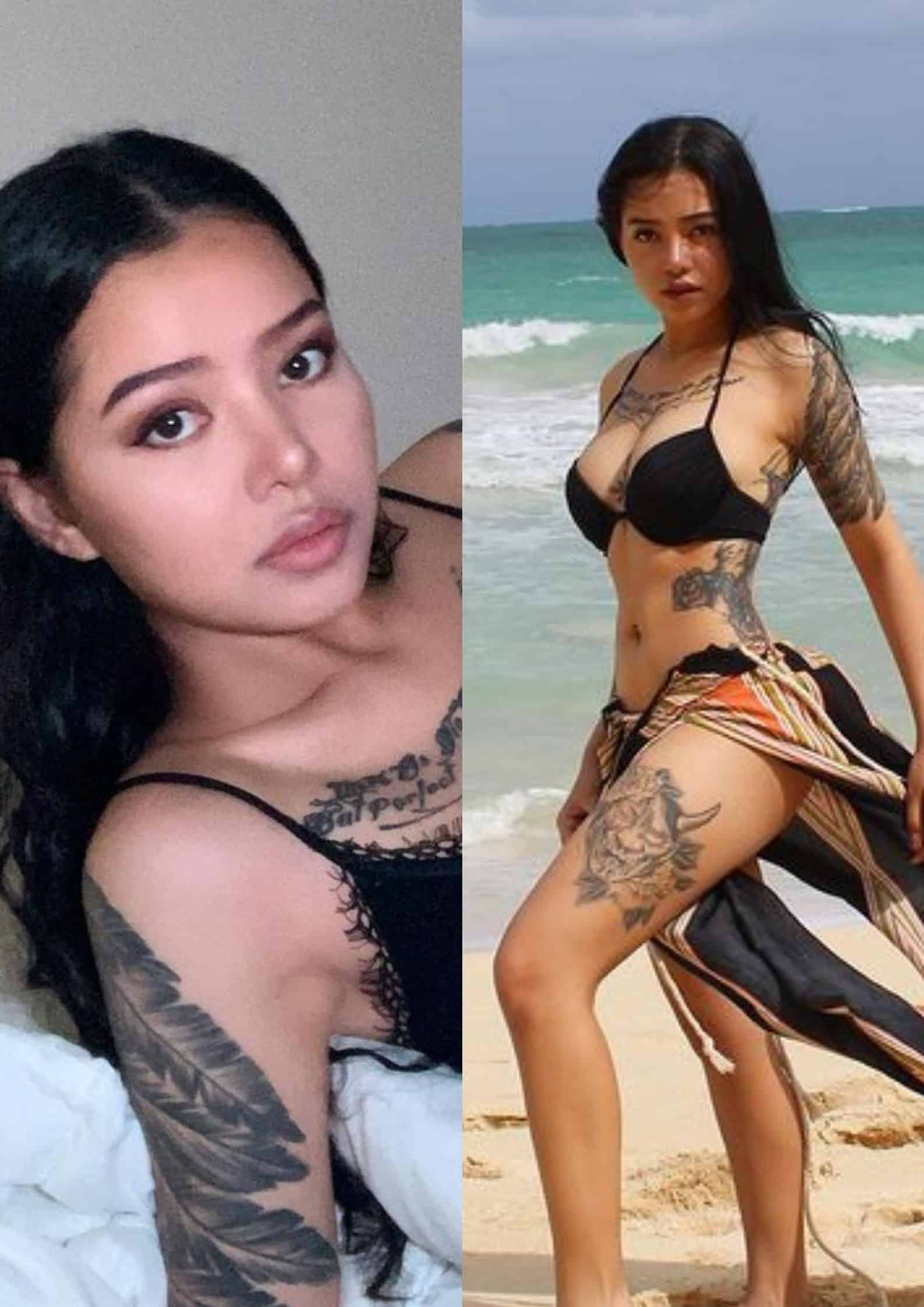 Does bella poarch have any tattoos? 