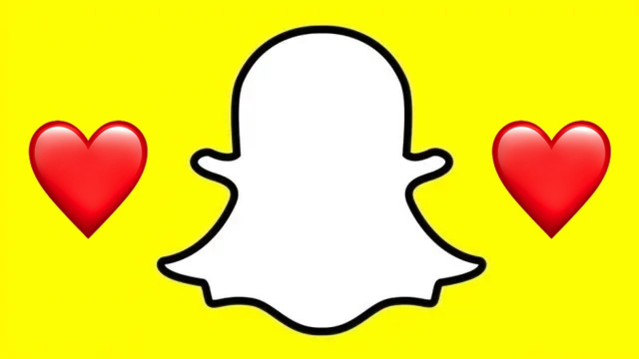 What does the red heart mean on Snapchat?