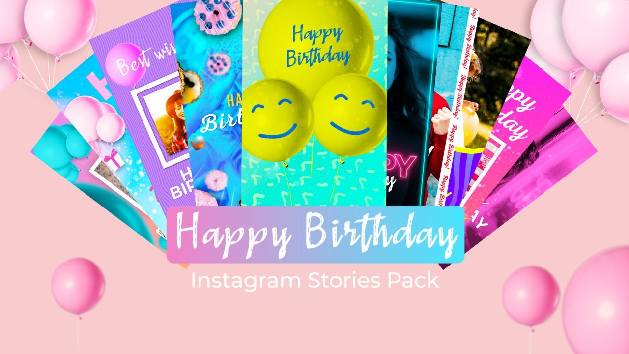 birthday instagram story template