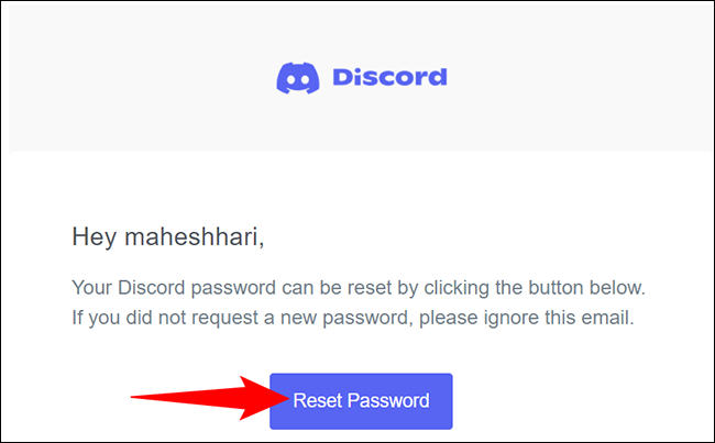 forgot password discord