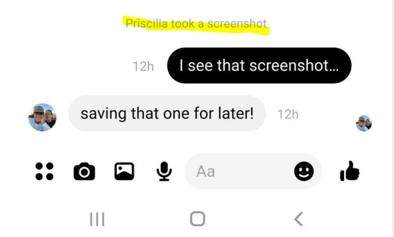 Does Facebook notify when you screenshot