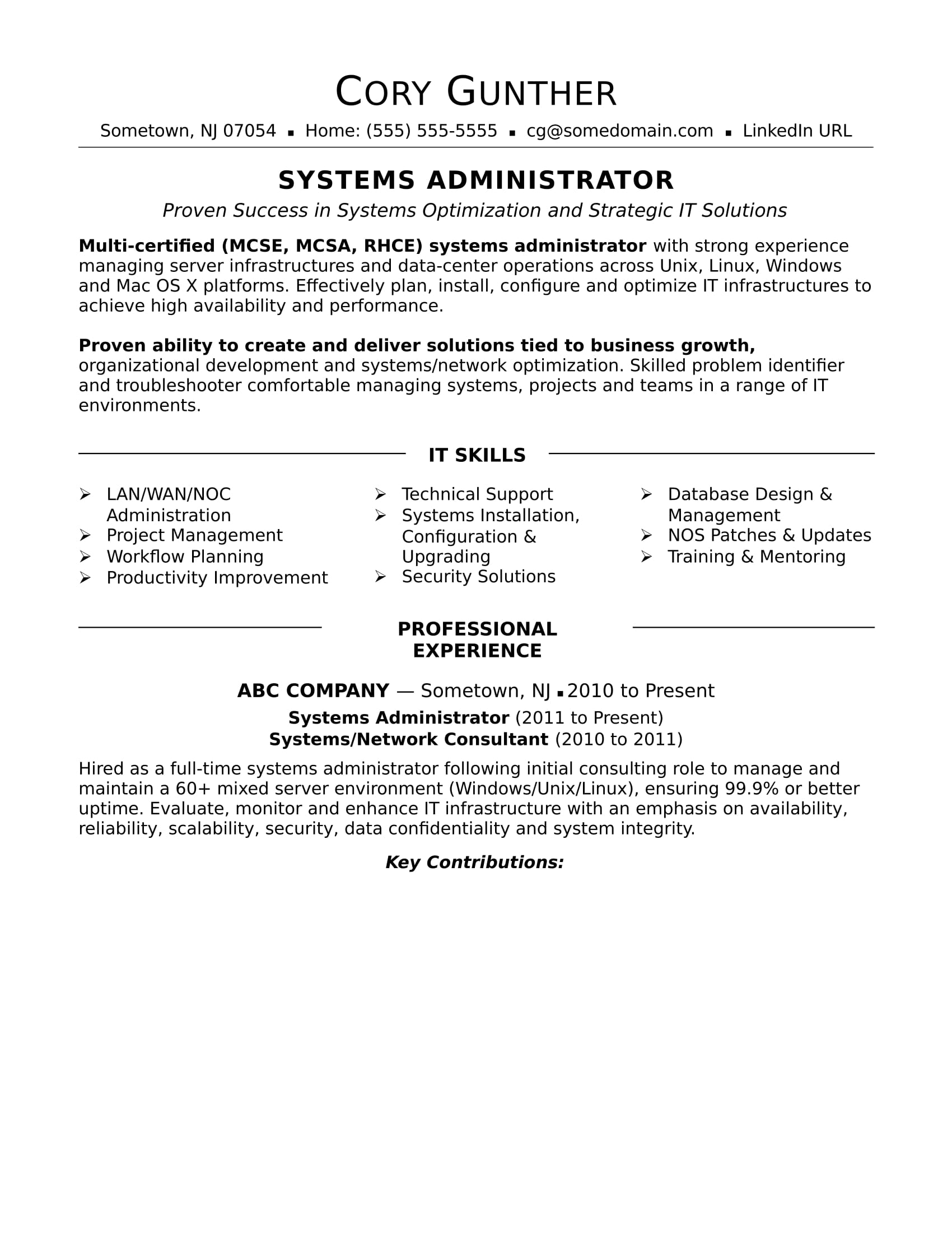 systems administrator salary