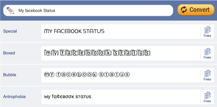 change facebook font