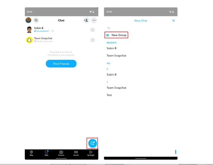 How to make a group on Snapchat