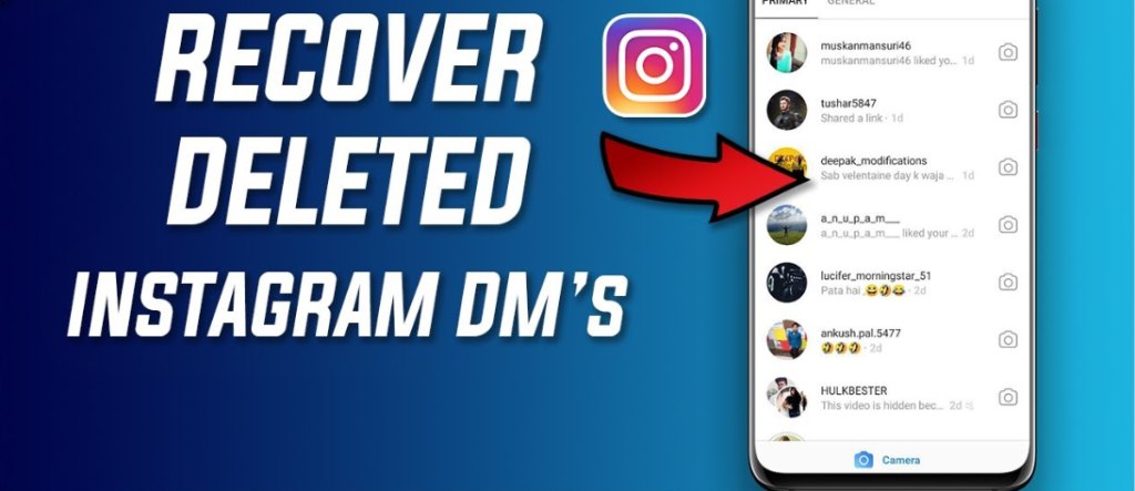 Instagram message recovery