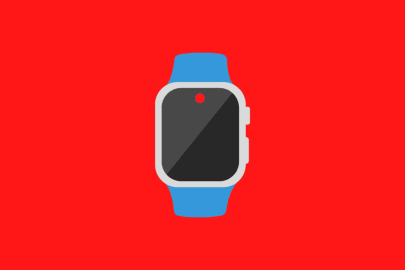 red dot on apple watch