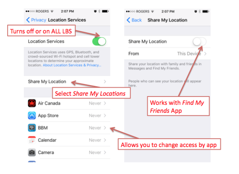 how to stop sharing location without them knowing