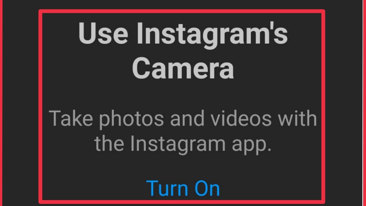 Fix Instagram camera not working (100Working) Izood