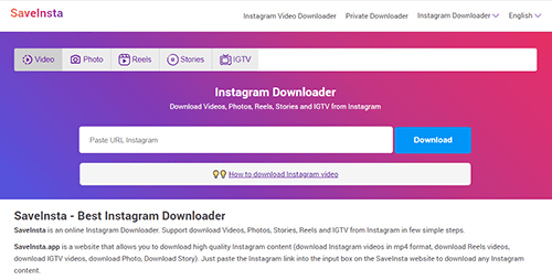 download instagram profile