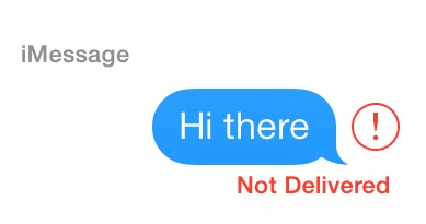imessage not delivered