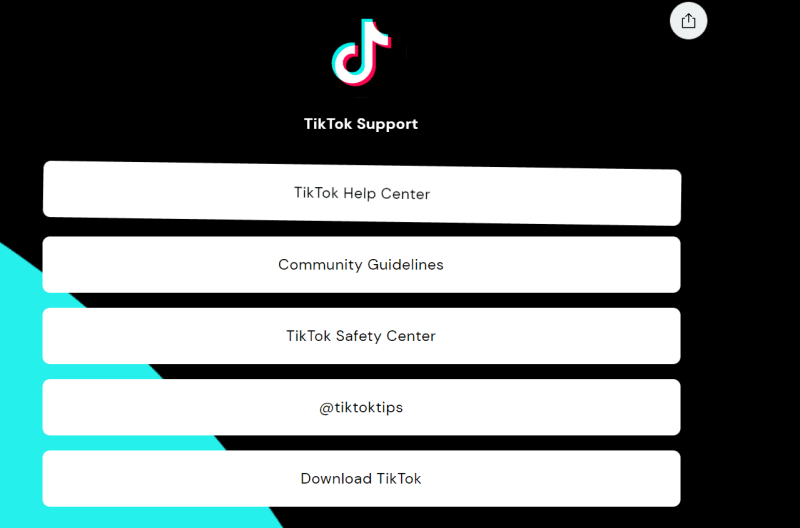 How to contact tiktok