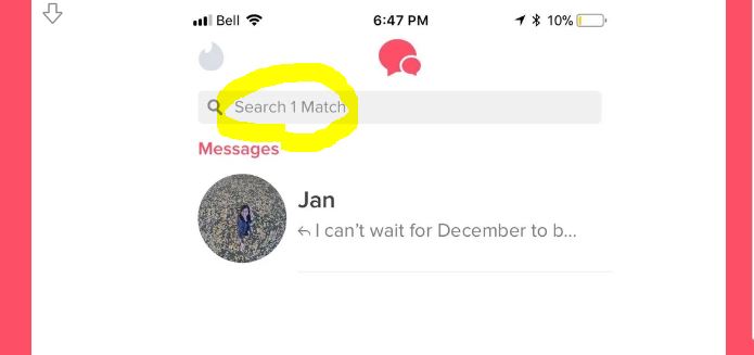 Tinder search