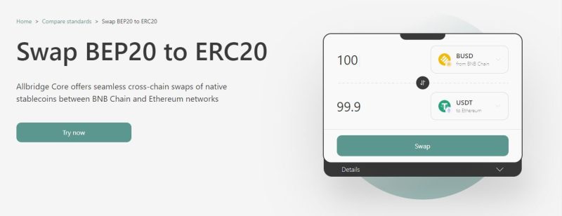 convert an ERC20 token to a BEP20 token
