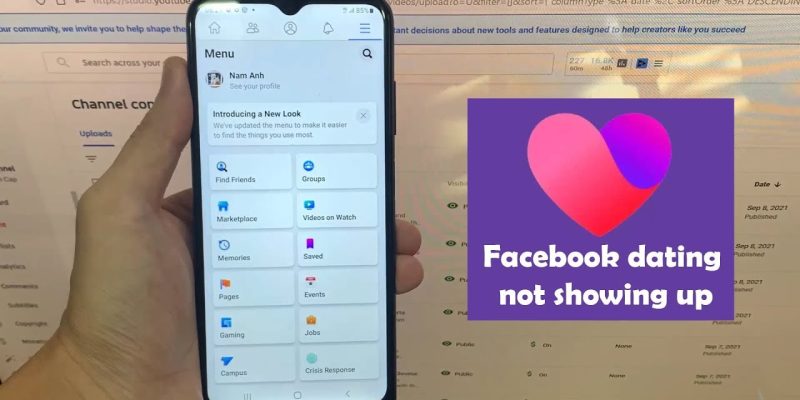 facebook dating not showing up