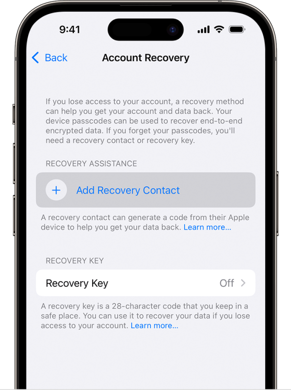 apple account recovery