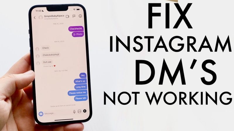 instagram dms not working