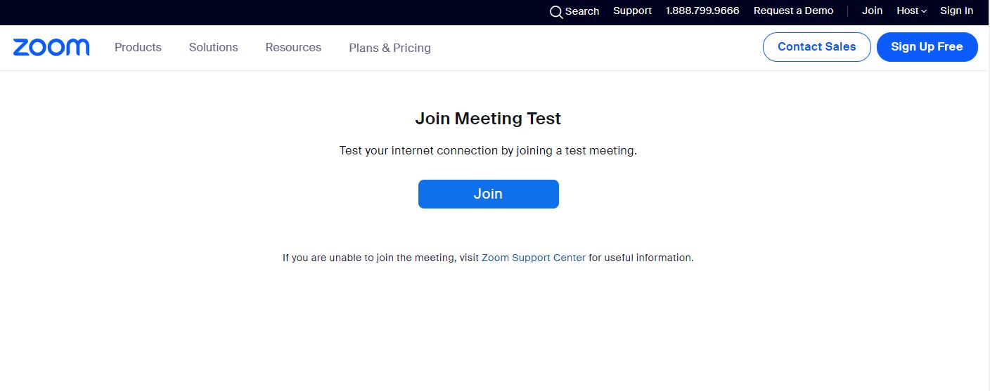 join zoom test meeting