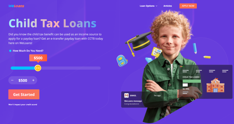 Canada's Child Tax Loans: WeLoans Approved