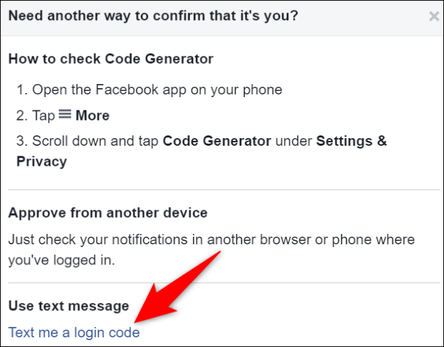 where is code generator on facebook