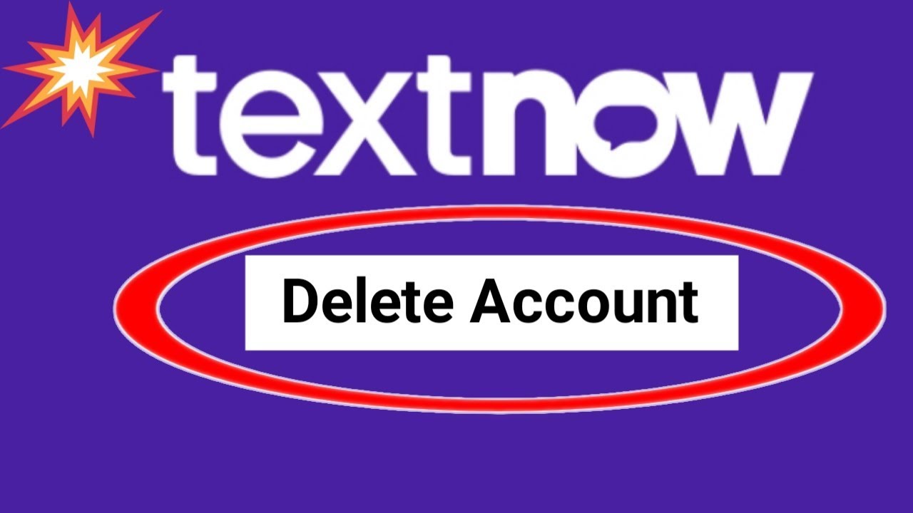 how to delete textnow account