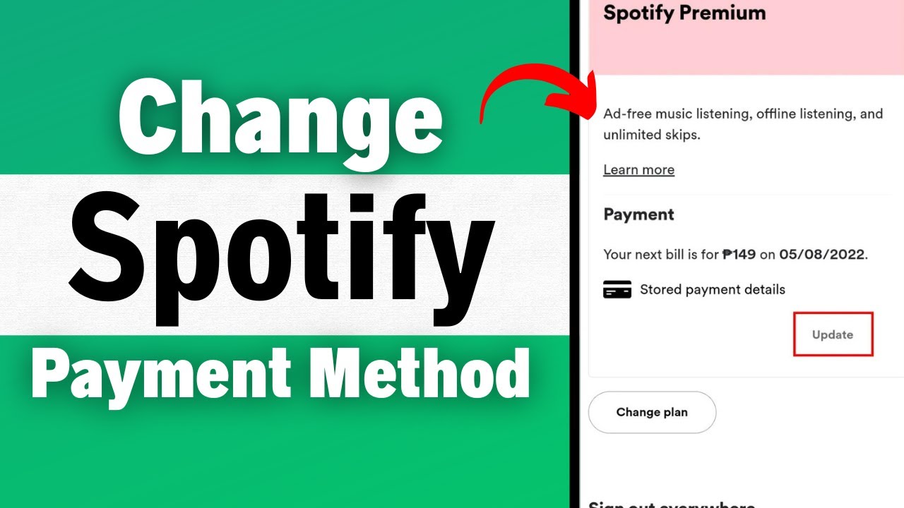 update Spotify payment